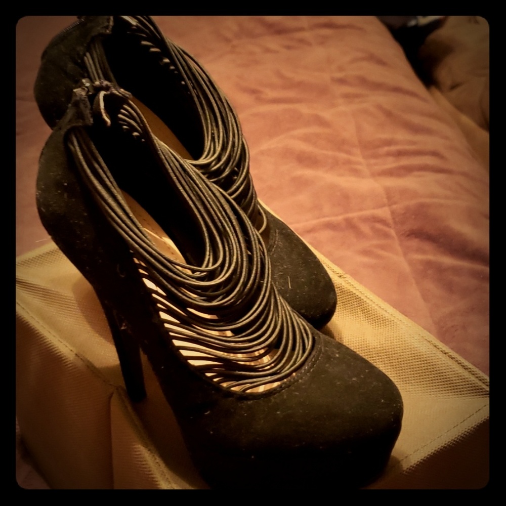 Black high heels